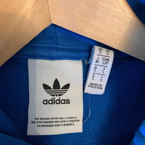 Blue Adidas trefoil hoodie - Picture 4 of 4
